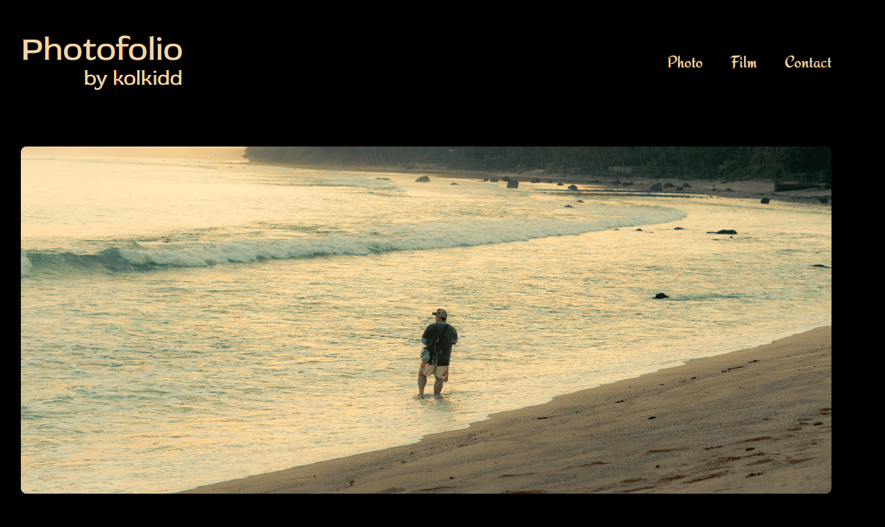 Photofolio home page